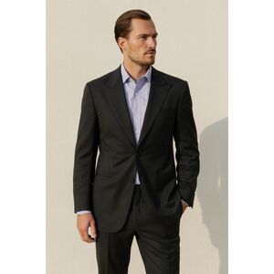 Ermenegildo Zegna Gray Wool Button Up Sports Coat Blazer  Mens Size EU 50 US 40